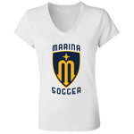 Bella+Canvas Ladies' Jersey V-Neck T-Shirt (BC6405) - Marina Soccer