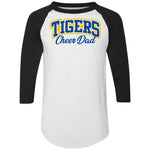 Augusta 3/4 Raglan Sleeve Baseball Jersey 4420 - Tigers Cheer Dad