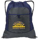 Port Authority Pocket Cinch Pack BG611 - Valencia Basketball