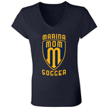 Bella+Canvas Ladies' Jersey V-Neck T-Shirt (BC6405) - Marina Soccer Mom