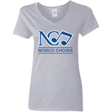 Gildan Ladies' V-Neck T-Shirt 5V00L - Norco Choirs