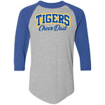 Augusta 3/4 Raglan Sleeve Baseball Jersey 4420 - Tigers Cheer Dad