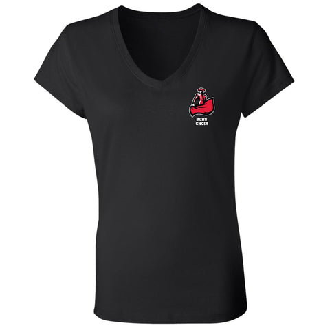 Bella+Canvas Ladies' Jersey V-Neck T-Shirt B6005 - BGHS Choir (Pocket)