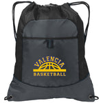 Port Authority Pocket Cinch Pack BG611 - Valencia Basketball
