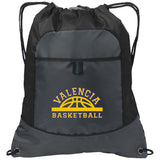 Port Authority Pocket Cinch Pack BG611 - Valencia Basketball