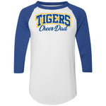 Augusta 3/4 Raglan Sleeve Baseball Jersey 4420 - Tigers Cheer Dad