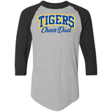 Augusta 3/4 Raglan Sleeve Baseball Jersey 4420 - Tigers Cheer Dad