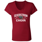 Bella+Canvas Ladies' Jersey V-Neck T-Shirt (BC6405) - Segerstrom Choir