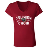 Bella+Canvas Ladies' Jersey V-Neck T-Shirt (BC6405) - Segerstrom Choir