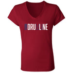 Bella+Canvas Ladies' Jersey V-Neck T-Shirt (BC6405) - Drumline