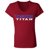 Bella+Canvas Ladies' Jersey V-Neck T-Shirt B6005 - Tesoro Titan