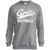 Port & Co. Youth Crewneck Sweatshirt PC90Y - Griz Softball