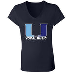 Bella+Canvas Ladies' Jersey V-Neck T-Shirt (BC6405) - Uni Vocal Music
