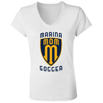 Bella+Canvas Ladies' Jersey V-Neck T-Shirt (BC6405) - Marina Soccer Mom