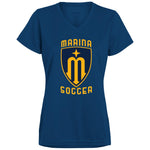 Augusta Ladies’ Moisture-Wicking V-Neck Tee 1790 - Marina Soccer