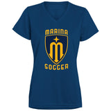 Augusta Ladies’ Moisture-Wicking V-Neck Tee 1790 - Marina Soccer