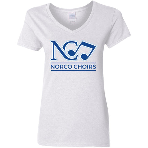 Gildan Ladies' V-Neck T-Shirt 5V00L - Norco Choirs