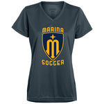 Augusta Ladies’ Moisture-Wicking V-Neck Tee 1790 - Marina Soccer