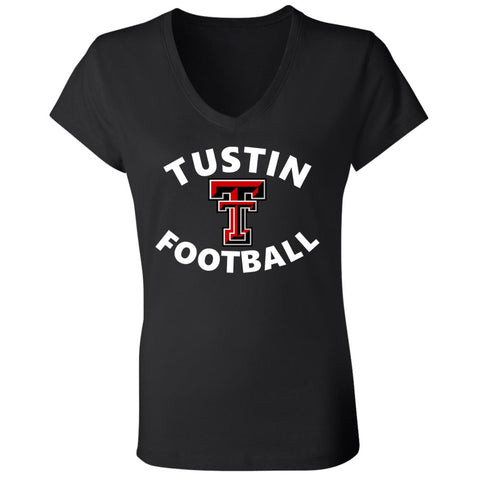 Bella+Canvas Ladies' Jersey V-Neck T-Shirt B6005 - Tustin TT Football