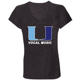 Bella+Canvas Ladies' Jersey V-Neck T-Shirt (BC6405) - Uni Vocal Music