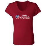 Bella+Canvas Ladies' Jersey V-Neck T-Shirt (BC6405) - Wind Ensemble