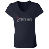 Bella+Canvas Ladies' Jersey V-Neck T-Shirt (BC6405) - Sinfonia Orchestra