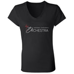 Bella+Canvas Ladies' Jersey V-Neck T-Shirt (BC6405) - Sinfonia Orchestra