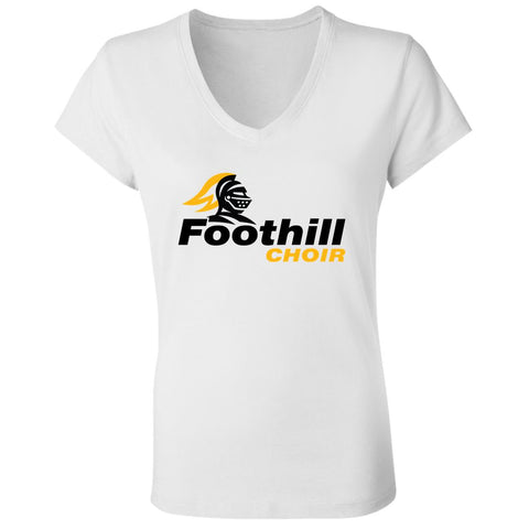 Bella+Canvas Ladies' Jersey V-Neck T-Shirt B6005 - Foothill Choir