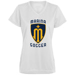 Augusta Ladies’ Moisture-Wicking V-Neck Tee 1790 - Marina Soccer