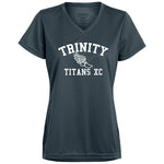 Augusta Ladies’ Moisture-Wicking V-Neck Tee 1790 - Trinity Titans XC