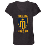 Bella+Canvas Ladies' Jersey V-Neck T-Shirt (BC6405) - Marina Soccer