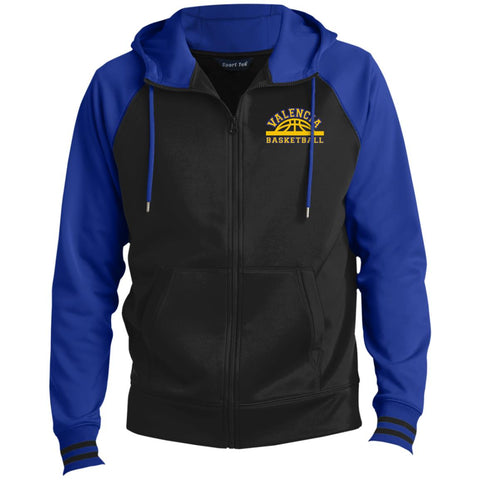 Sport-Tek Men's Sport-Wick® Full-Zip Hooded Jacket ST236 - Valencia Basketball