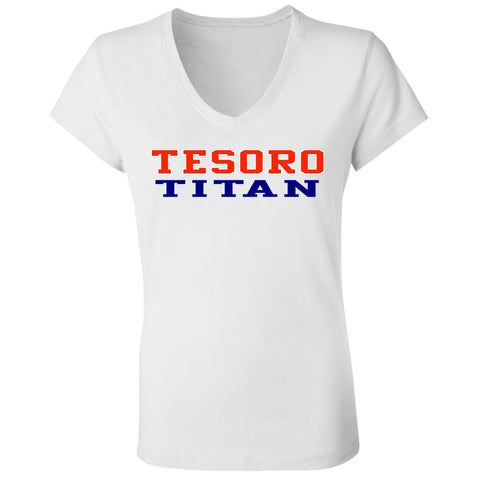 Bella+Canvas Ladies' Jersey V-Neck T-Shirt B6005 - Tesoro Titan