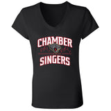 Bella+Canvas Ladies' Jersey V-Neck T-Shirt (BC6405) - Chamber Singers