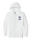 Gildan Full Zip Hoodie (18600) - SJH Lacrosse (Embroidered)