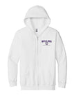 Gildan Heavy Blend Full-Zip Hooded Sweatshirt 18600 - Bulldog Football