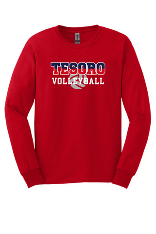 Gildan Ultra Cotton Long Sleeve Tee 2400 - Tesoro Volleyball