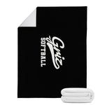 Micro Fleece Blanket (Black) - Griz Softball