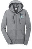 Port & Co Women's Core Fleece Full-Zip Hooded Sweatshirt LPC78ZH - FWU