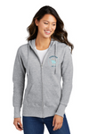 Port & Co Women's Core Fleece Full-Zip Hooded Sweatshirt LPC78ZH - FWU