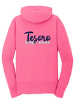 Port & Co Womens Core Fleece Full-Zip Hooded Sweatshirt LPC78ZH - Tesoro Song & Dance (New)