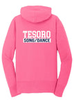 Port & Co Womens Core Fleece Full-Zip Hooded Sweatshirt LPC78ZH - Tesoro Song & Dance (New) Song/Dance