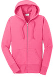 Port & Co Womens Core Fleece Full-Zip Hooded Sweatshirt LPC78ZH - Tesoro Song & Dance (New) Song Dance