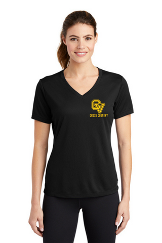 Sport-Tek Womens PosiCharge RacerMesh V-Neck Tee LST340 - CV Cross Country