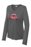 Sport-Tek Women's LS Performance V-Neck Tee LST353LS - Rebels Track & Field