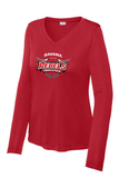 Sport-Tek Women's LS Performance V-Neck Tee LST353LS - Rebels Track & Field