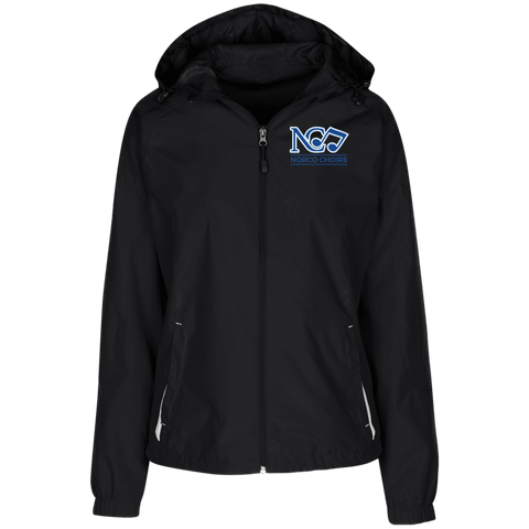 Sport-Tek Ladies' Jersey-Lined Hooded Windbreaker LST76 - Norco Choirs