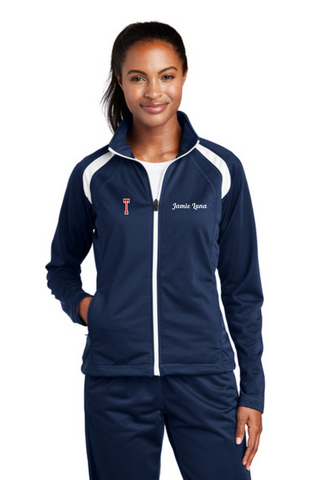 Sport-Tek Womens Tricot Track Jacket LST90 - Tesoro Color Guard (Required)