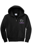 Port & Co. Youth Full Zip Hoodie PC90YZH - Wildcats