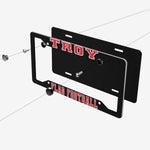 Aluminum License Plate Frames (1 Pair, Black) - Troy FFB